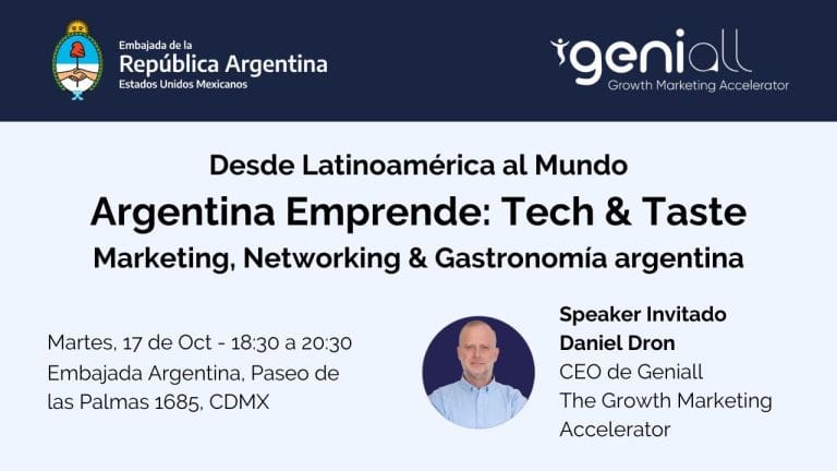 Geniall realizará el encuentro «Argentina Emprende: Tech & Taste»