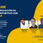 Banner promocional del webinar Uper Tank sobre fútbol, innovación y scouting deportivo con Btalentstar. Panel de expertos incluye a Pablo Muñoz, Max Johanson, Elias Cantillana y Hugo Rattalino. Fecha: 12 de diciembre a las 17:00 horas.