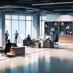 Oficinas modernas con equipos tecnológicos de última generación