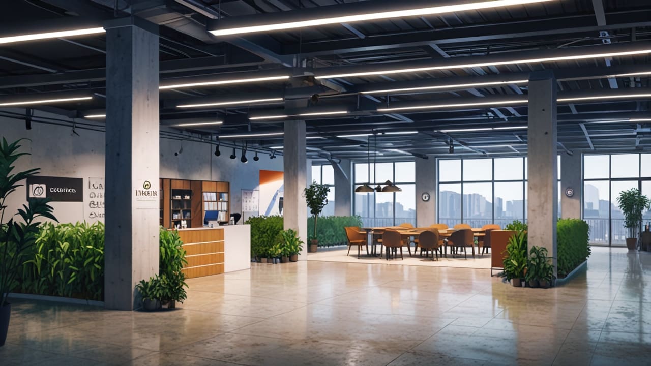 Oficinas modernas de una startup tecnológica dedicadas a la agricultura de precisión en España