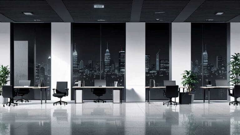 Oficinas modernas con tecnología avanzada y conectividad global