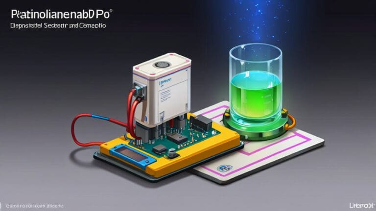 Primer plano de un dispositivo tecnológico compacto sobre un fondo difuminado, mostrando innovación y avance tecnológico.