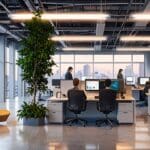 Oficina moderna con elementos tecnológicos en San Francisco