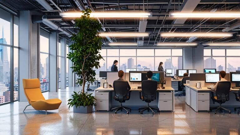 Oficina moderna con elementos tecnológicos en San Francisco