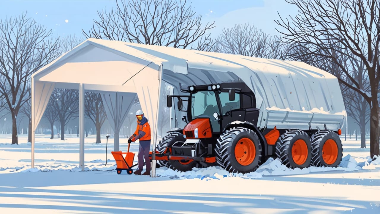 Agrónomo revisando tecnología avanzada en un invernadero moderno