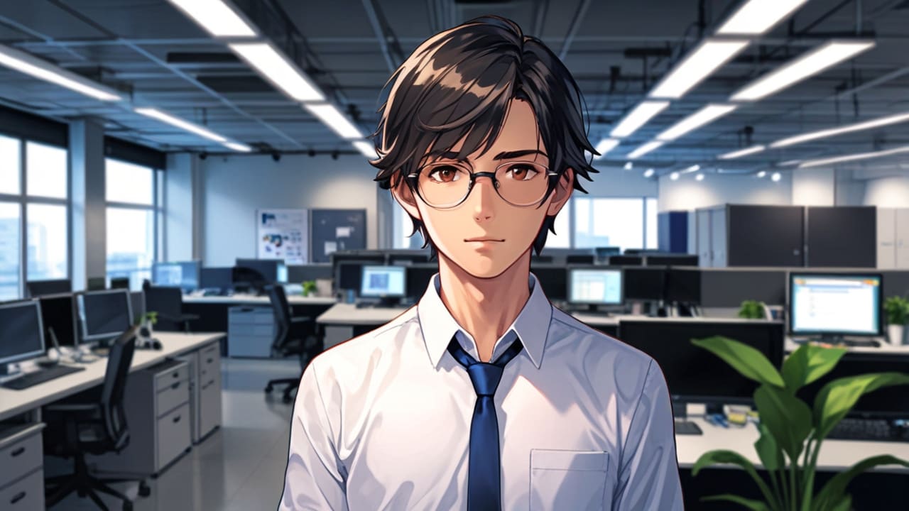 Retrato de una empresaria tecnológica joven en un entorno de oficina moderna