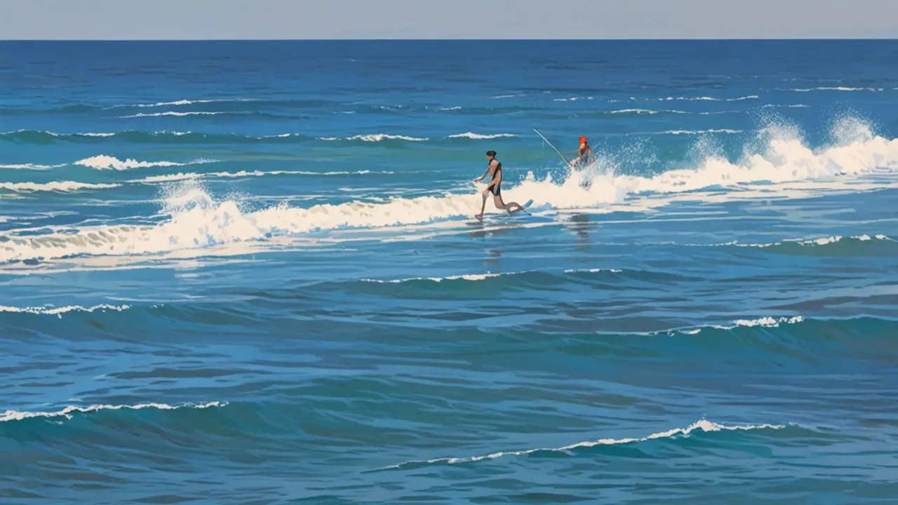 Moderno buque autónomo navegando en alta mar con un horizonte despejado