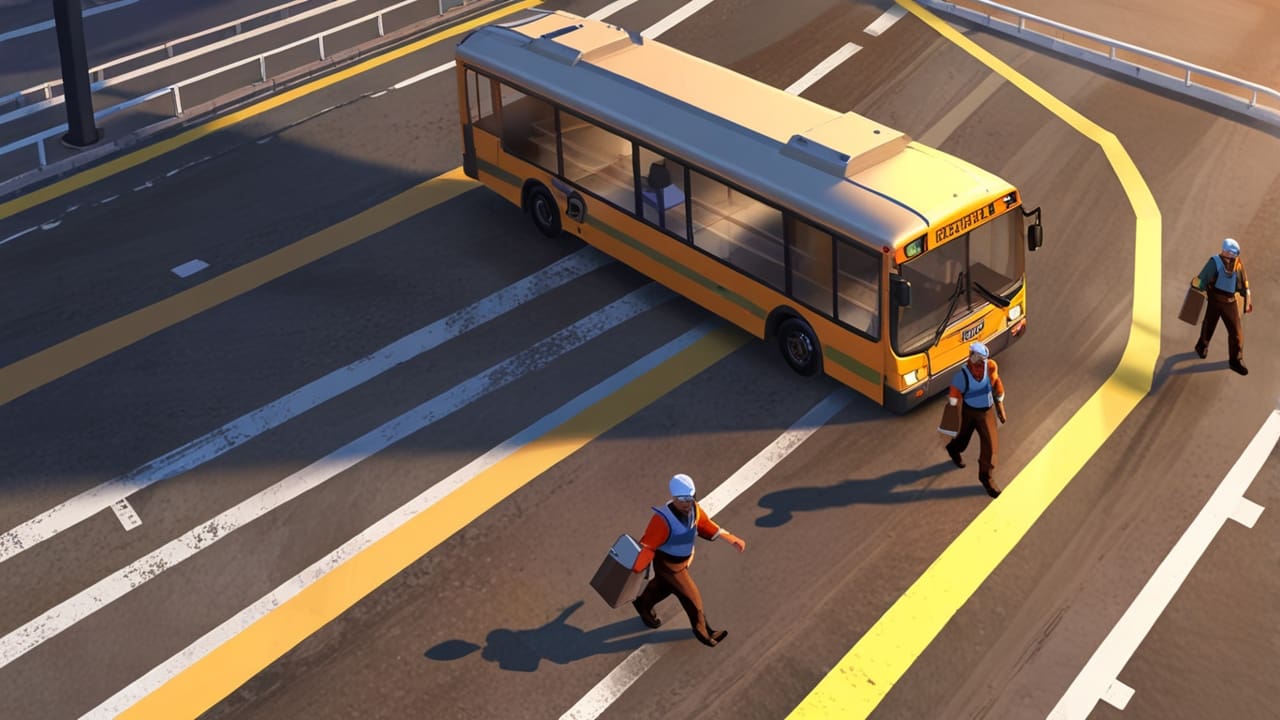 Cerca de un sistema de correas transportadoras en una mina moderna al amanecer