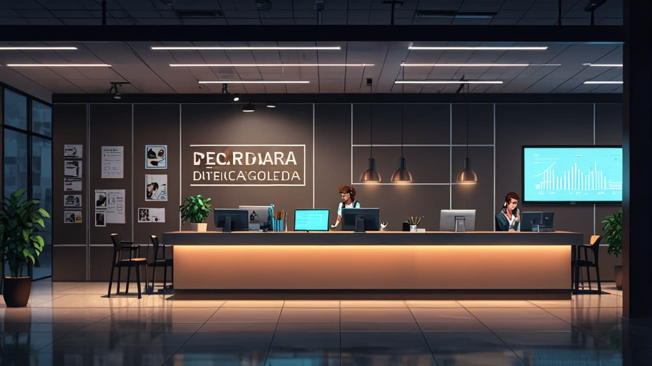 Montaje digital de un equipo de desarrollo tecnológico trabajando en un entorno de oficina moderna