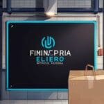 Primer plano de una etiqueta inteligente que cambia de color sobre un envase de comida en un ambiente industrial moderno