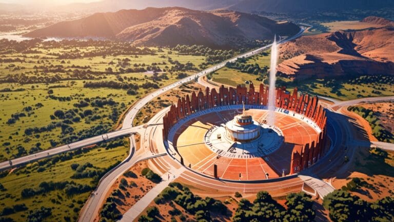 Vista aérea de salares en Argentina con tecnología avanzada para extracción de litio