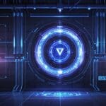 Entorno digital con elementos de inteligencia artificial y tecnología moderna en tonos sobrios