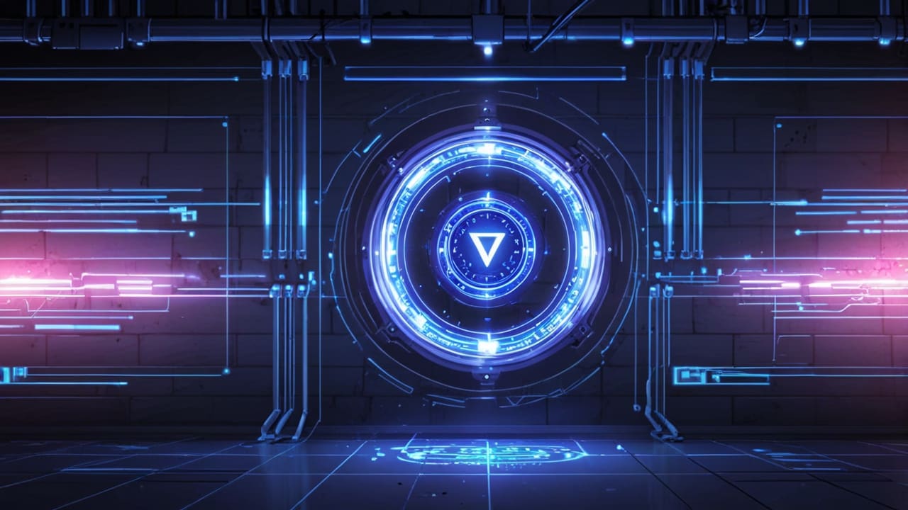 Entorno digital con elementos de inteligencia artificial y tecnología moderna en tonos sobrios