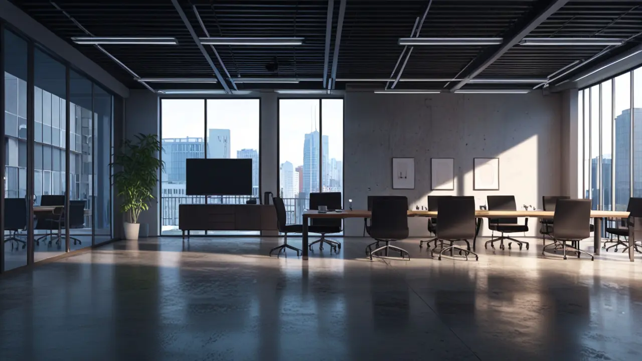 Oficinas modernas y tecnológicas con un ambiente de innovación y luz natural