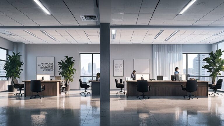 Oficinas modernas con tecnología avanzada y entorno innovador.