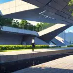 Parque tecnológico moderno en el País Vasco con edificios contemporáneos