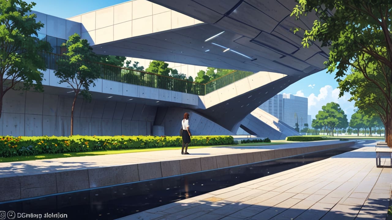 Parque tecnológico moderno en el País Vasco con edificios contemporáneos