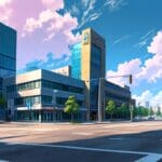 Panorama de un centro tecnológico moderno en una ciudad latinoamericana.