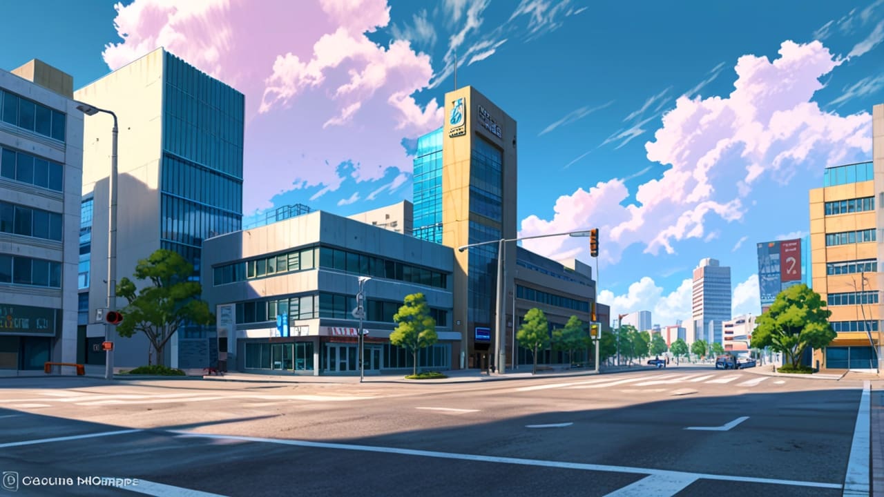 Panorama de un centro tecnológico moderno en una ciudad latinoamericana.