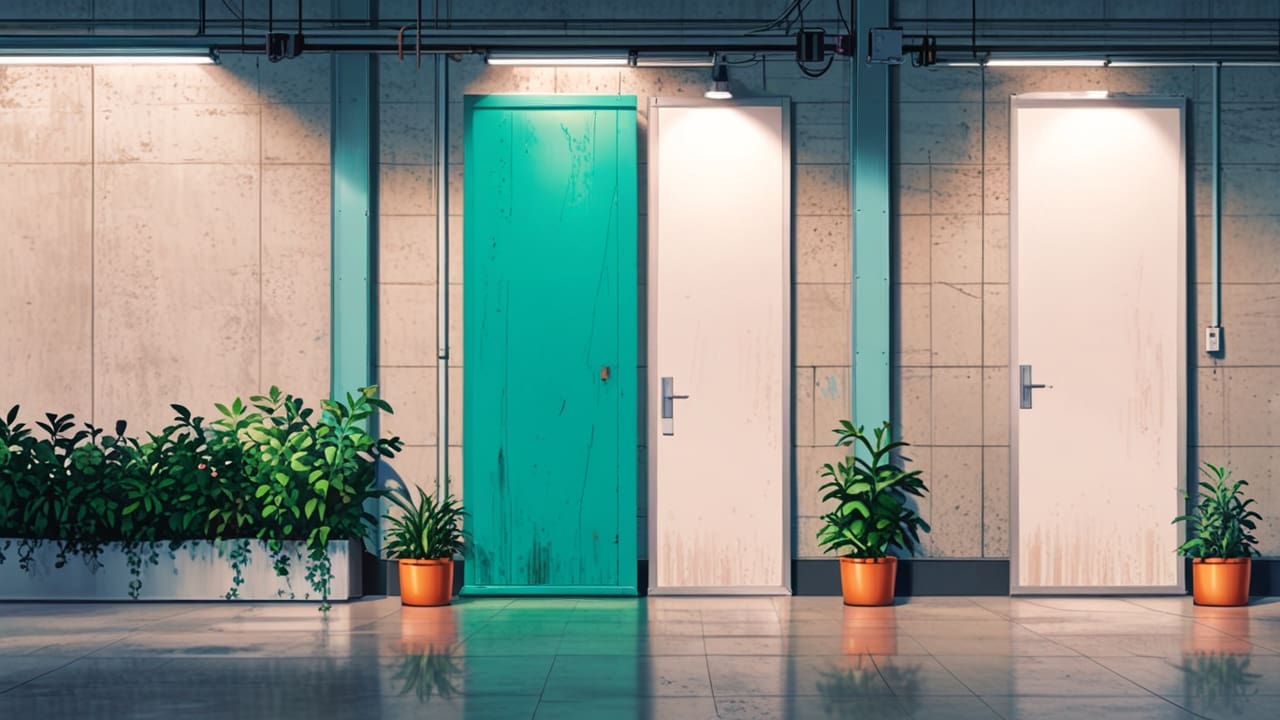 Paneles de eucalipto sostenibles en un entorno industrial moderno y limpio