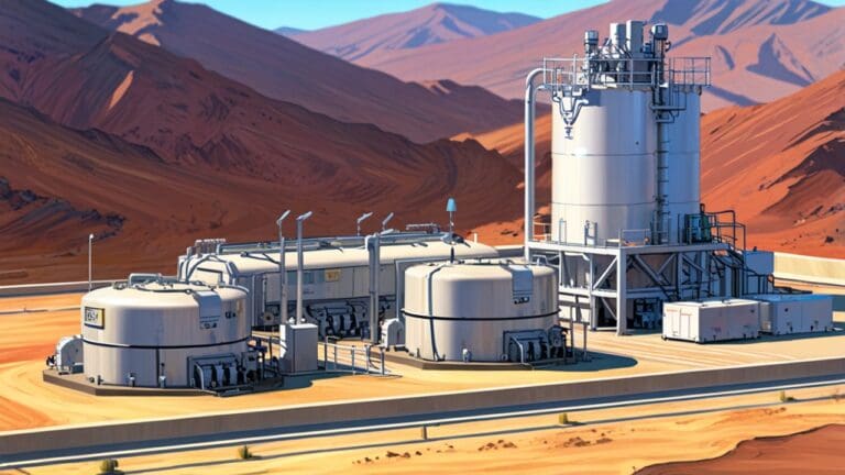 Imagen de un centro de innovación tecnológica en minería sostenible con equipos de última generación