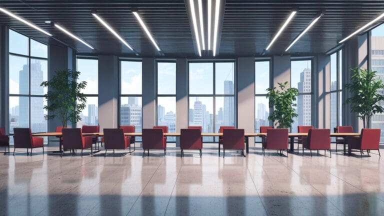 Oficinas modernas de inversión con tecnología de última generación