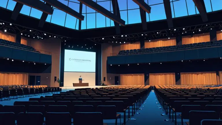 Vista moderna de un centro de conferencias tecnológico en Cambridge, Reino Unido.