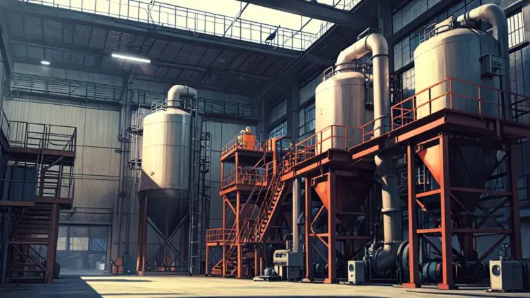 Vista panorámica de instalaciones industriales de minería moderna con montañas al fondo