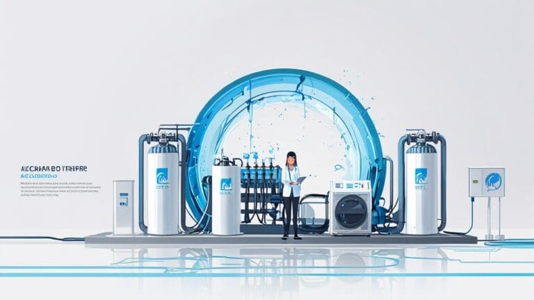 Representación de un sistema de recarga de acuíferos con tecnología avanzada