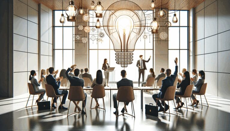 Conferencias y reuniones de emprendedores en un entorno moderno y creativo