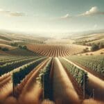 Cosechas de viñedos bajo un cielo despejado.