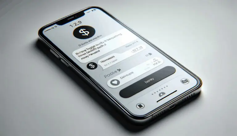 Primer plano de un smartphone con WhatsApp abierto y una notificación de transferencia de dinero
