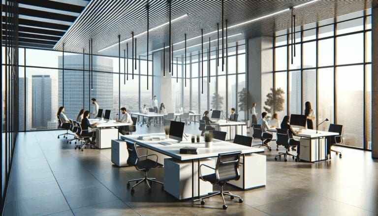 Oficinas modernas de una startup tecnológica en una ciudad europea