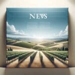 Paisaje rural con viñedos y colinas bajo cielo despejado