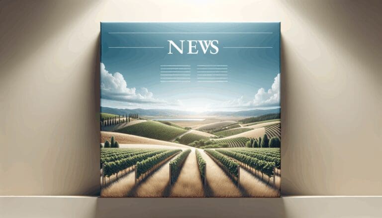 Paisaje rural con viñedos y colinas bajo cielo despejado