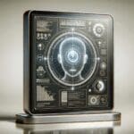 Primer plano de una plataforma digital con interfaz de inteligencia artificial.