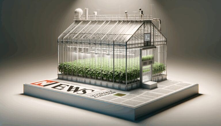 Invernadero moderno con tecnología de cultivo sostenible