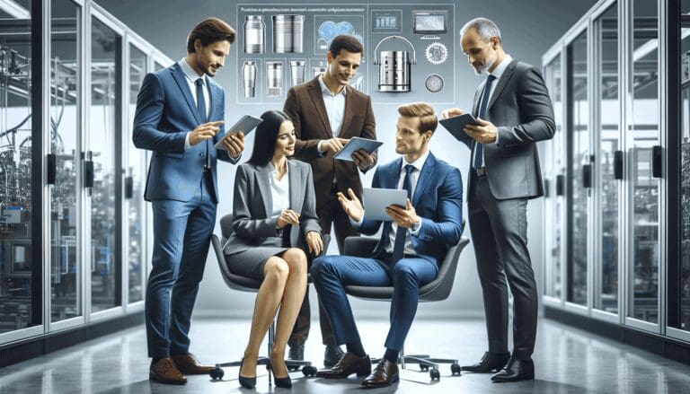 Profesionales de la industria del empaque discutiendo tendencias tecnológicas en una conferencia en Chile.