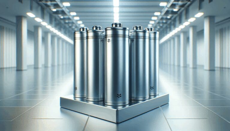 Baterías de litio en un entorno industrial moderno