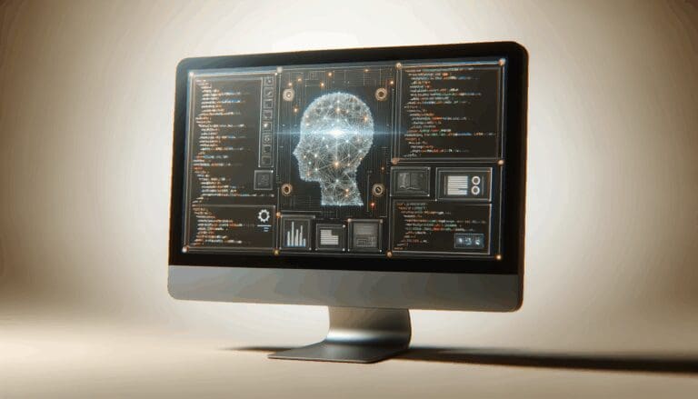 Pantalla de computadora mostrando código y gráficos de inteligencia artificial.