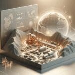 Mina en desierto peruano con equipos tecnológicos de seguridad.