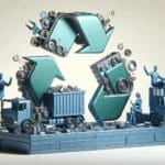 Reciclaje de materiales con enfoque en innovación tecnológica.