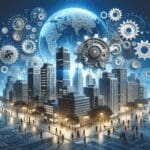 Representación de una startup tecnológica en expansión por América Latina.