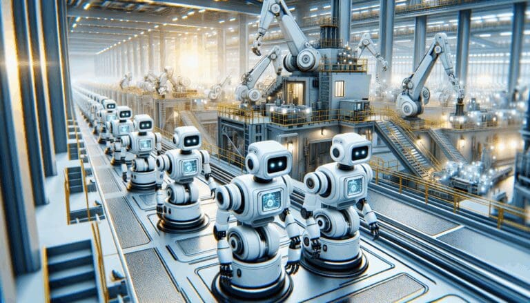 Robots automatizados trabajando en una mina moderna.