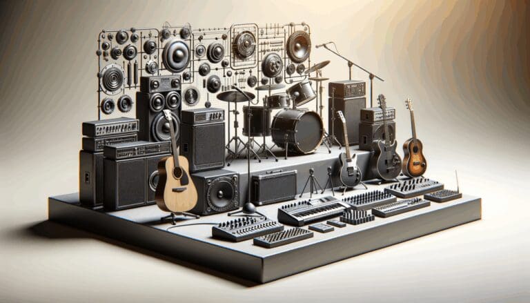 Instrumentos musicales e instalaciones tecnológicas en un escenario innovador.