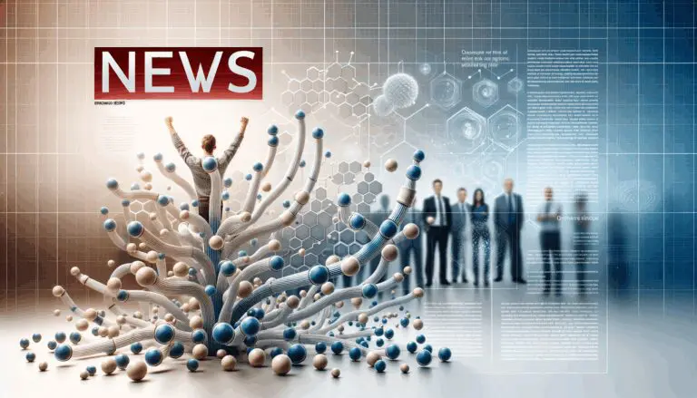 Representación conceptual de microcanales tecnológicos inspirados en sistemas biológicos sobre un fondo abstracto.