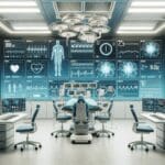 Sala de operaciones moderna con pantallas digitales y especialistas monitoreando datos en tiempo real.