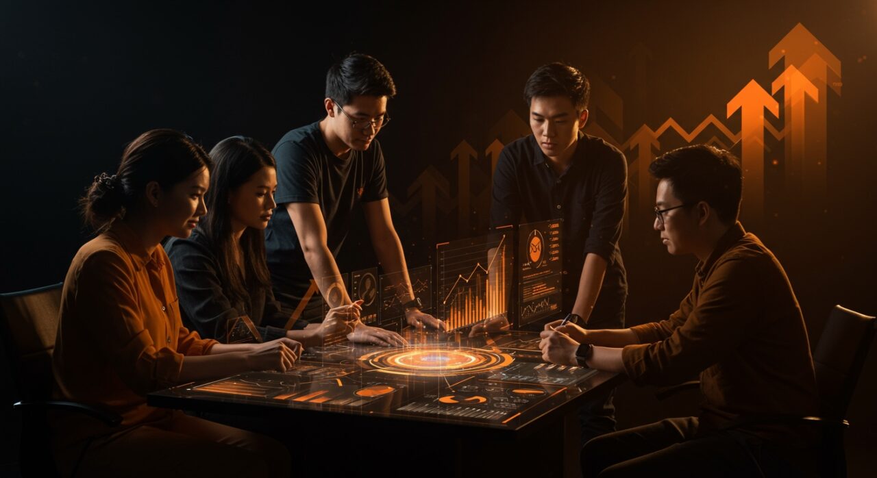 Startups finalistas de 100+ Labs reuniéndose para EtMday 2025, simbolizando innovación y emprendimiento tecnológico en ecosistema startup.