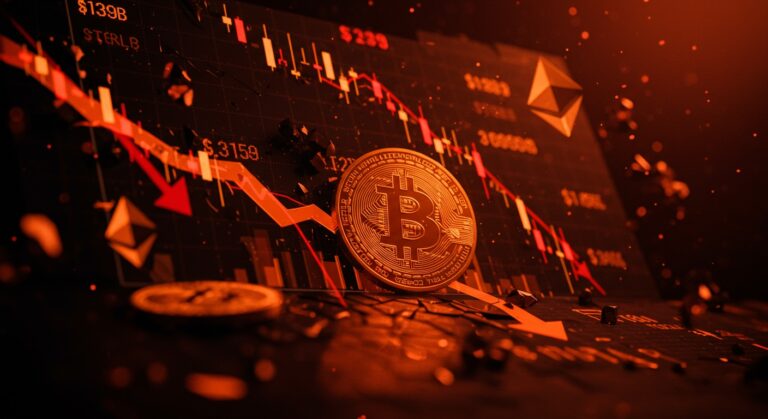 Liquidación cripto histórica de 19 mil millones con caída abrupta de precios de Bitcoin y Ethereum en mercado volátil.