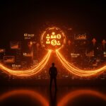 Inversión en startups tecnológicas con respaldo de Mubadala y AAF, simbolizando exits millonarios y crecimiento de capital riesgo.